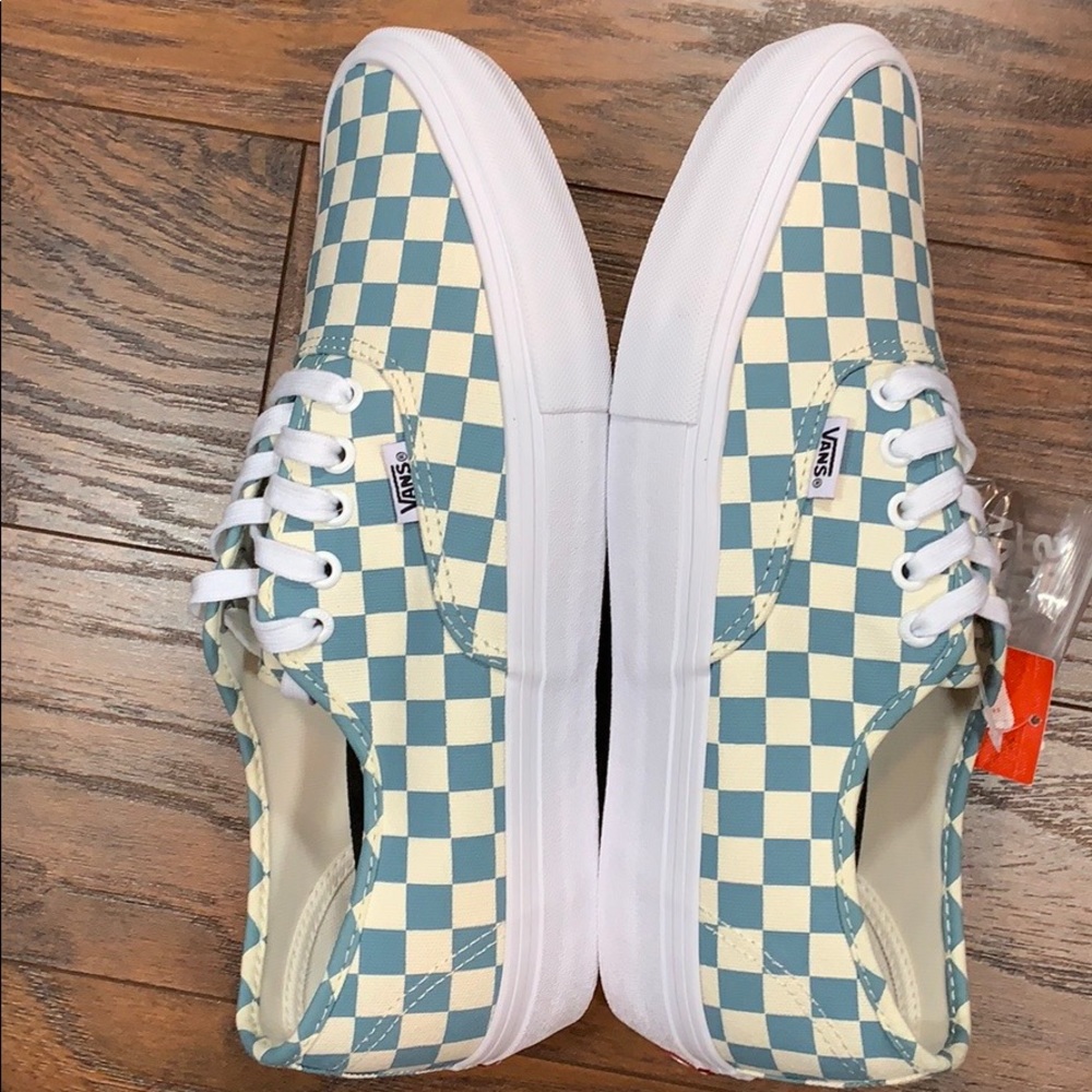 VANS AUTHENTIC PRO CHECKERBOARD SMOKE BLUE MEN’S - Picture 5 of 15